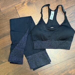 Savvi: Women's Sports Bra and Leggings Set - Diamond